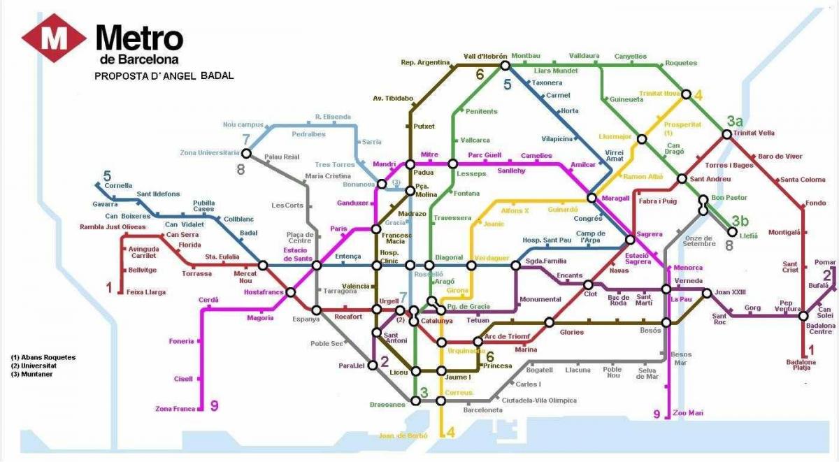 Metropolitana Di Barcellona Mappa Del Sistema Mappa Della Metropolitana Di Barcellona Del