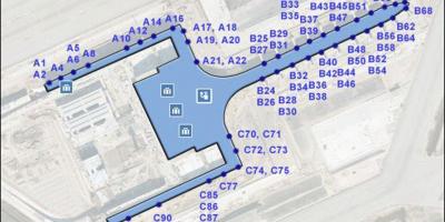 Bcn aeroporto terminal 1 mappa