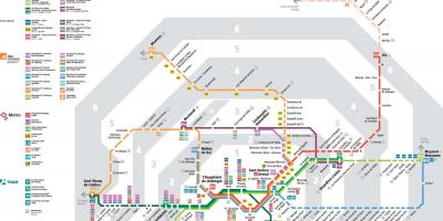 Barcellona mappa del treno renfe